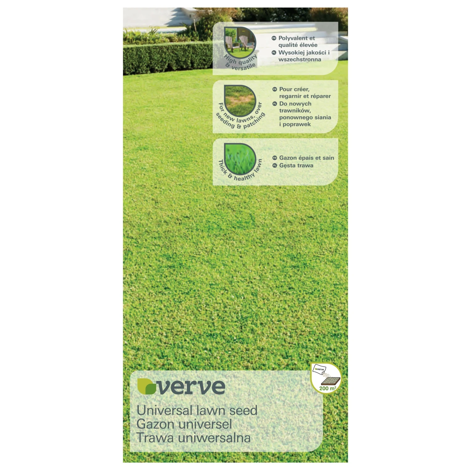 Verve Universal Grass Seeds, 5kg 1 Verve Universal Grass Seeds, 5kg