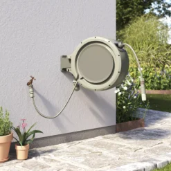 Verve Wall-mounted Auto Hose Reel Set (L)35m -Hozelock Shop verve wall mounted auto hose reel set l 35m5059340250977 01i