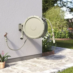 Verve Wall-mounted Auto Hose Reel Set (L)35m -Hozelock Shop verve wall mounted auto hose reel set l 35m5059340250977 04i