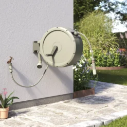 Verve Wall-mounted Manual Hose Reel Set (L)40m -Hozelock Shop verve wall mounted manual hose reel set l 40m5059340251004 04i