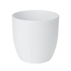 White Ceramic Round Plant Pot (Dia)27cm