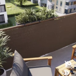 Woven Breeze Brown High-density Polyethylene (HDPE) & Woven Fibre Garden Screen (H)1m (W)3m 11 Woven Breeze Brown High-density Polyethylene (HDPE) & Woven Fibre Garden Screen (H)1m (W)3m -Hozelock Shop woven breeze brown high density polyethylene hdpe woven fibre garden screen h 1m w 3m5059340674476 01i