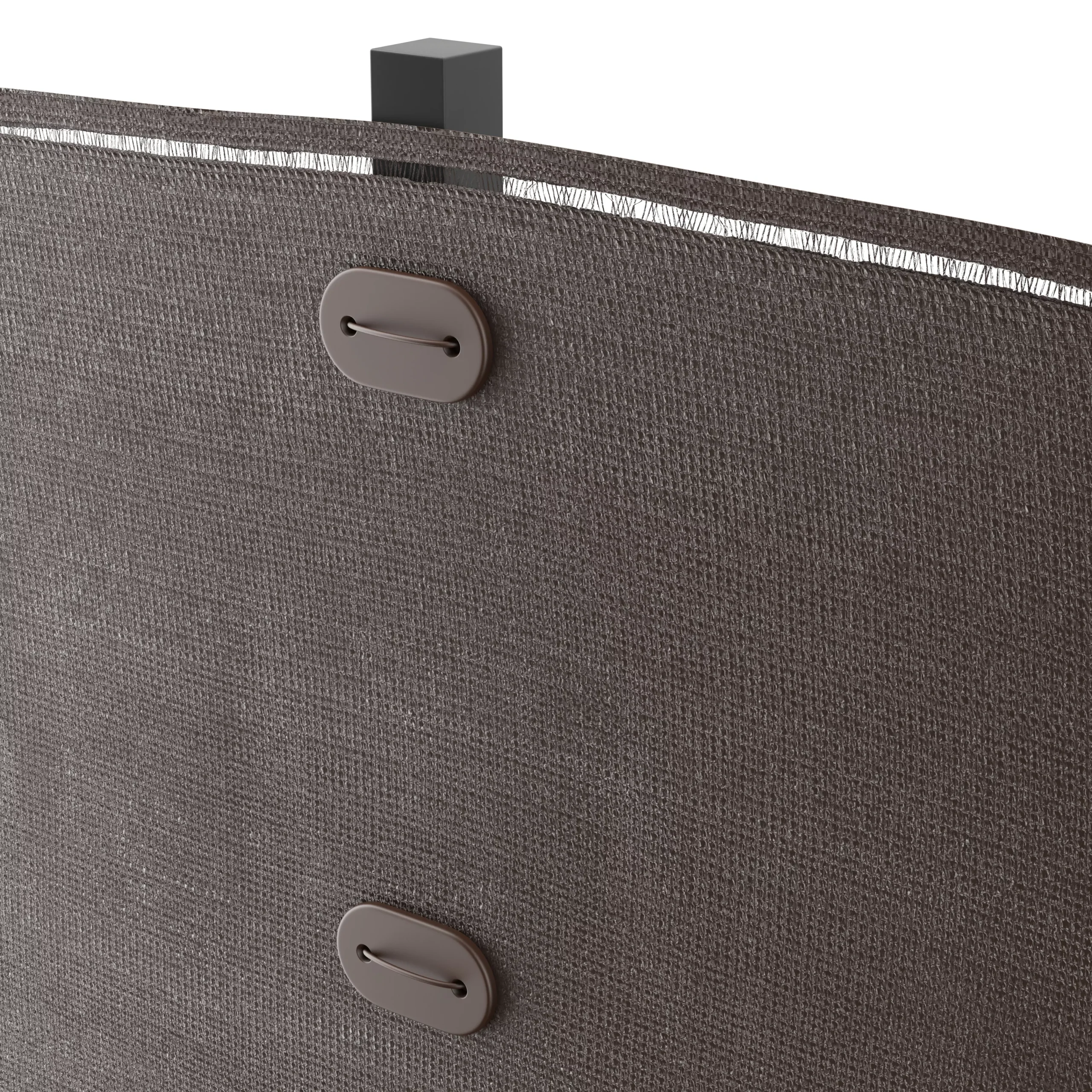 Woven Breeze Brown High-density Polyethylene (HDPE) & Woven Fibre Garden Screen (H)1m (W)3m 4 Woven Breeze Brown High-density Polyethylene (HDPE) & Woven Fibre Garden Screen (H)1m (W)3m - Image 4