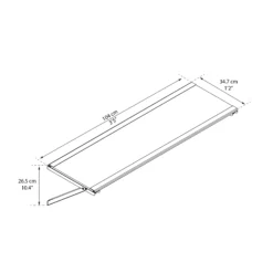 Yukon White Internal Shelf Kit (W)1040mm (D)347mm, Set Of 4 -Hozelock Shop yukon white internal shelf kit w 1040mm d 347mm set of 47290108137613 01t BQ